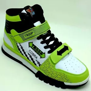 Sneakers alte uomo Troop Cobra verde lime | bianco | nero nuove con etichette - Foto 1 di 11