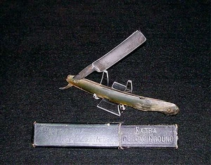 Straight Razor Extra Hollow Ground 6-1/2" Buffalo Horn W/Fully Warranted Box - Picture 1 of 12