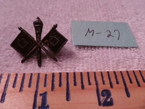 Insignia del Cuerpo de Señales de Bronce Oscuro Primera Guerra Mundial, M-27 - Imagen 1 de 2