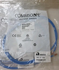 Commscope CPC3312-0ZF005 GS8E-BL-5FT Blue New Lot of 10 - Picture 1 of 5