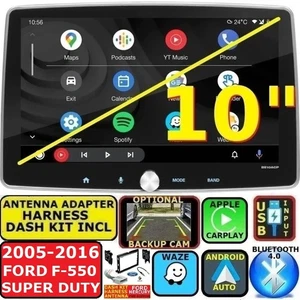 2005-2016 F-550 SUPER DUTY BLUETOOTH APPLE CARPLAY ANDROID AUTO CAR RADIO STEREO - Foto 1 di 11