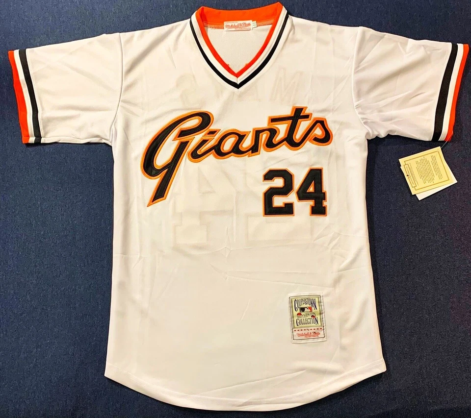 Camiseta deportiva blanca clásica Willie Mays de los Gigantes de San Francisco talla mediana para hombre Foto 1 de 4