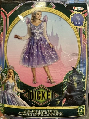 New Wicked Movie Deluxe Glinda Costume Adult Large Cosplay Disguise Musical - Image 1 of 4