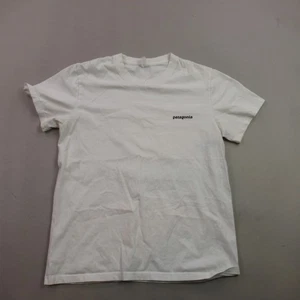 Patagonia Shirt Boys Medium Short Sleeve Casual Crew Neck Outdoor White - Picture 1 of 7