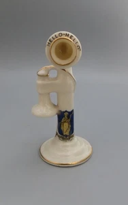 Crown Crested China - Stick Telephone Hello Hello - Merthyr Tydfil Crest - Picture 1 of 9