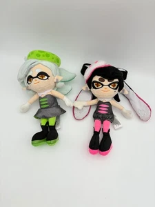 Figuras Nintendo Sanei Splatoon Peluche Marie And Callie Sisters Rosa Verde 2016 - Imagen 1 de 7