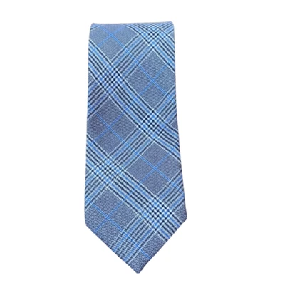 Corbata para hombre azul a cuadros y cuadros Izod 100 % seda trabajo negocios iglesia bodas Foto 1 de 4