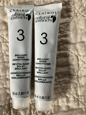 Lote de 2 acondicionadores Clairol Natural Instincts coco y aloe paso 3 color tratar Foto 1 de 3