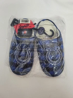 Тапочки мужские FOCO NFL Buffalo Check Sherpa с подкладкой Indianapolis Colts размер 7-8 - Изображение 1 из 4