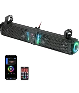 KEMIMOTO Upgraded Midnight 80 32" UTV Sound Bar For Golf Cart Boat 1"-2"Roll Bar - Picture 1 of 5