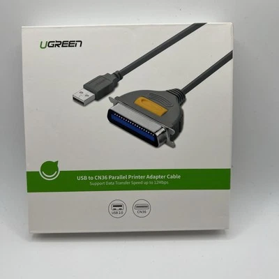 USB 2.0 to CN36 Parallel Printer Adapter Cable 10 Ft, New - Image 1 of 3