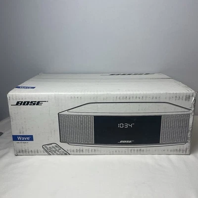 BOSE Wave Music System IV AM/FM Radio 738028-1310 Platinum Silver New Sealed - Image 1 of 4