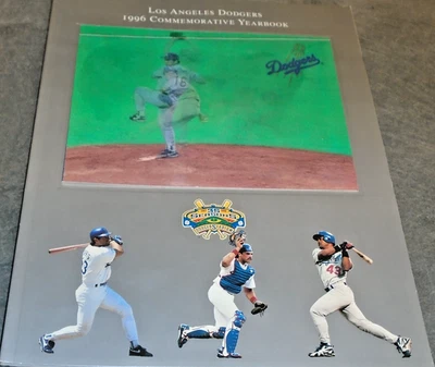 1996 LOS ANGELES DODGERS OFFICIAL YEARBOOK  MLB BASEBALL RARE - Image 1 of 4