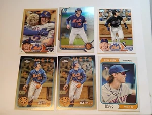 Lote de 6 tarjetas Brett Baty RC New York Mets - Imagen 1 de 5