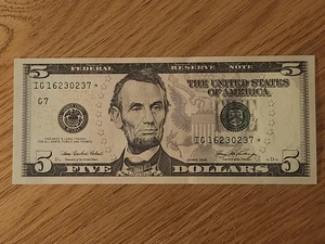 2006 $ "STAR NOTE" GEM/UNC CHICAGO IG16230237* 1 OF 3 CONS RUN # 6 640K - Picture 1 of 5