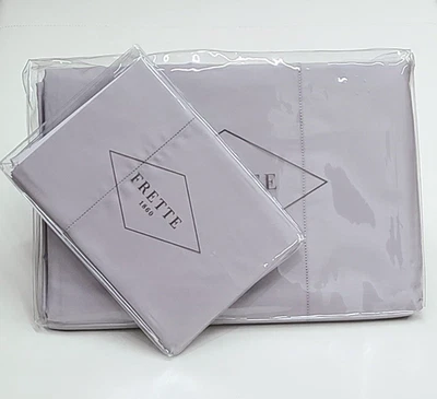 Frette Single Ajour King Duvet Cover Set Grey Cliff Cotton Sateen - Image 1 of 4