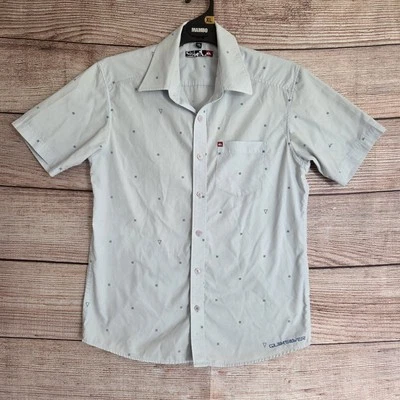 Quiksilver Shirt ~ Size S Men's ~ Blue Short Sleeve Casual Collar button - Image 1 of 4