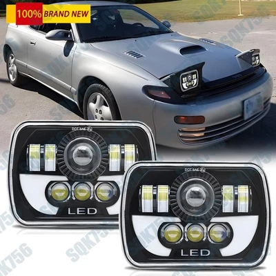 Par de faros LED H6054 7x6" altos/bajos sellados para camioneta Toyota Celica Tacoma Foto 1 de 4