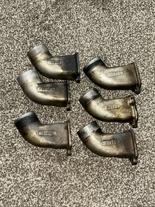 SET OF 6 Continental O-300 Intake Elbows 40480 & 40479 (as-removed O-300C) - Picture 1 of 4