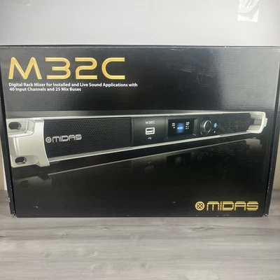 MIDAS M32C Digital Audio Rack Mixer 40 Channel 25 Bus 32x32 USB Interface - Image 1 of 4