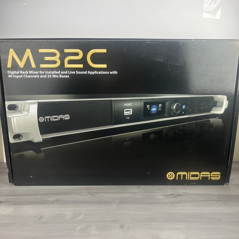 MIDAS M32C Digital Audio Rack Mixer 40 Channel 25 Bus 32x32 USB Interface - Image 1 of 4