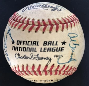 Pallone gioco baseball 19 auto firmato squadra Padres 1985 Tony Gwynn Rich 19 - Foto 1 di 6