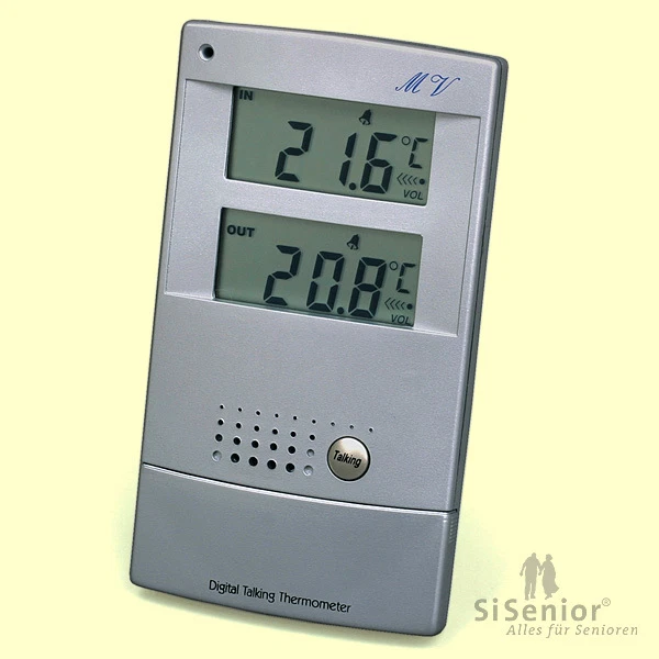 Sprechendes Thermometer mit Sprachausgabe Wetterstation sprechend mit Sprache  - Bild 1 von 1