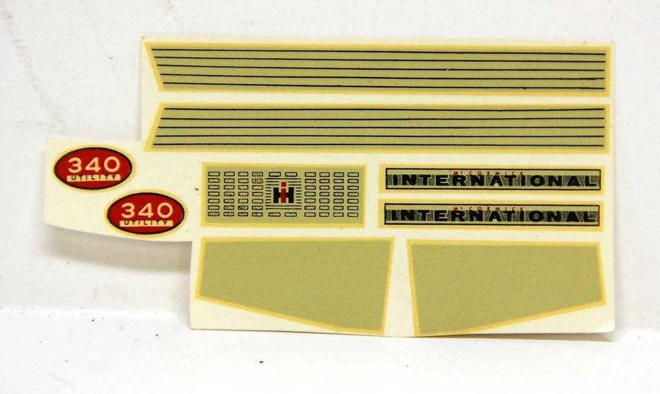 1/16 Scale McCormick Farmall 340 or 240  Farm Toys Decals Water Transfer NOS - Image 1 of 1