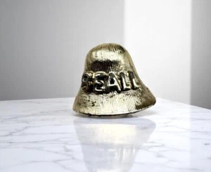 Beall Silver Tone Bell Shaped Lapel Pin Brooch - Picture 1 of 6