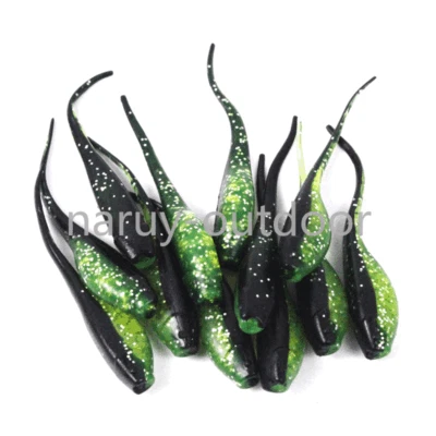 50 un. Señuelo suave renacuajo 0,7 g/5 cm silicona sombreado wobblers cebos de gusano para lucio bajo Foto 1 de 4