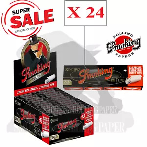 Cartine Smoking Deluxe Lunghe + Filtri In Carta Confezione Da 24 Libretos - Imagen 1 de 2