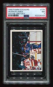 1988 Panini Stickers Wayne Gretzky #170 PSA 7 - Picture 1 of 1