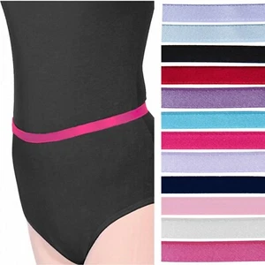 NEU ROCH VALLEY DAMEN MÄDCHEN FLACH ELASTISCHER BUND GÜRTEL BALLETT TANZ STEPP 1RBC - Bild 1 von 10