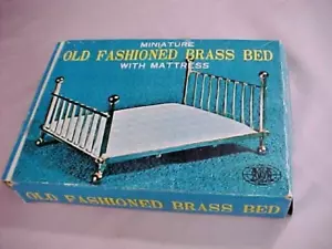 1970's Miniature Brass Bed Chadwick-Miller In Box - Picture 1 of 9