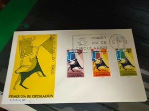 España 1965 Edifil 1667/1669 SOBRE PRIMER DIA MUNDIAL DEL SELLO - Imagen 1 de 1