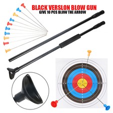 Blow Pipe with Junction Plastic Tube Metal Needles Comfort Grip Hunting Darts