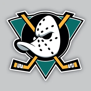 Pegatina/calcomanía de vinilo Anaheim Mighty Ducks - Liga Nacional de Hockey de la NHL-Los Ángeles - Imagen 1 de 2