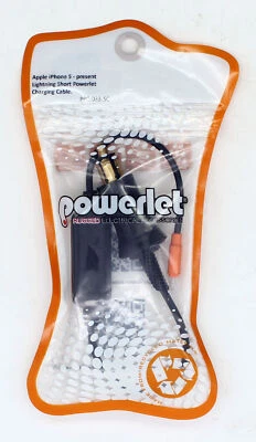 Cable de carga corto Powerlet Lightning número de pieza - PPC-033-SC Foto 1 de 2