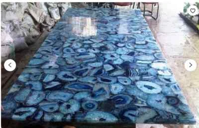 24"x12" Marble Table Top Center Coffee dining Home Decor Inlay agate antique a42 - Image 1 of 4