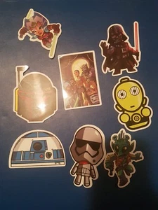 8 of Star Wars themed stickers ideal for laptops, folders, cases etc - Picture 1 of 1