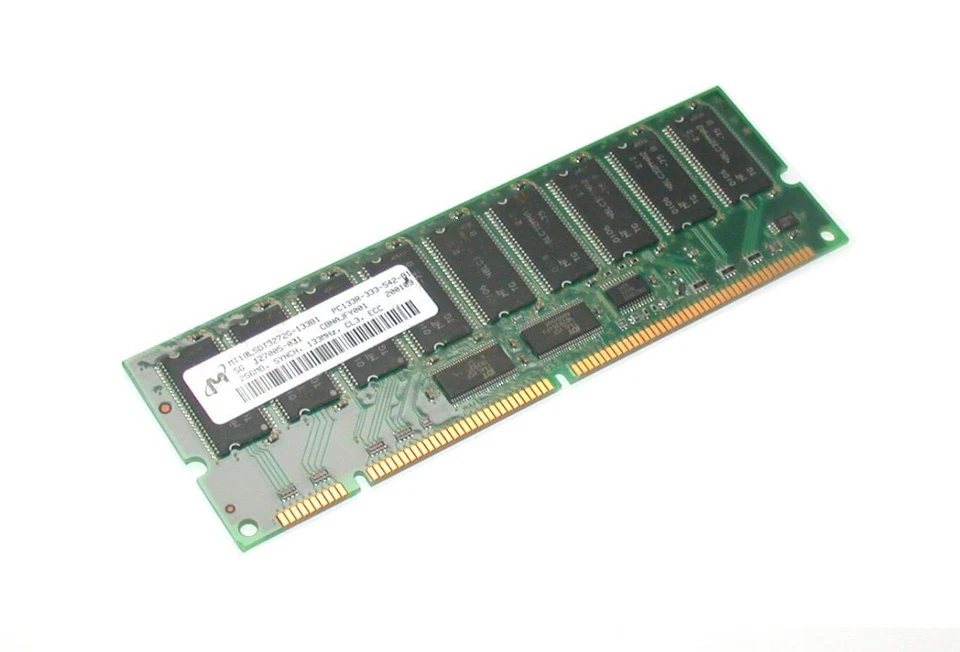 MICRON  MT18LSDT3272G-133B1   COMPUTER RAM MEMORY MODULE  256MB - Image 1 of 1