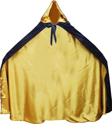 Capa de terciopelo renacentista medieval forrada con satén Foto 1 de 4