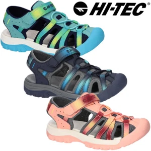 Hi-Tec Sandals Boys Girls Blue Pink Grey Closed-Toe Shoes Beach Vegan Jack JR - Picture 1 of 16