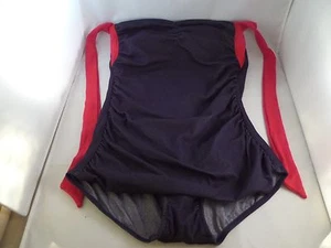 NWT Girlhowdy Coupe of Tea 1pc Swimsuit Indigo & Red Sz 16W Great Coverage - Picture 1 of 7
