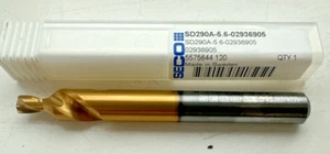 Seco SD290A-5.6mm Through Coolant TiAlN Dill & 10mm Chamfer Combination Drill - Picture 1 of 4