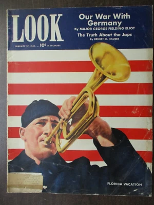 ПОСМОТРИТЕ ЖУРНАЛ 27 ЯНВАРЯ 1942 НАША ВОЙНА С ГЕРМАНИЕЙ ФЛОРИДА КАНИКУЛЫ ЯПОНИЯ ВТОРАЯ МИРОВАЯ ВОЙНА - Изображение 1 из 2