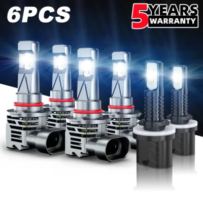 Faros LED para Cadillac DeVille 2000-2005 luz antiniebla haz alto-bajo 6000K Foto 1 de 4