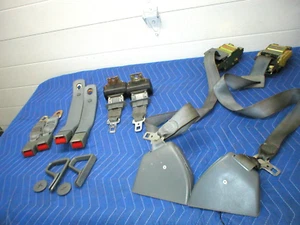 1982-92 Camaro Firebird LITE GREY LT. Set Seat Belts 84 85 86 87 88 89 90 91 92 - Picture 1 of 15