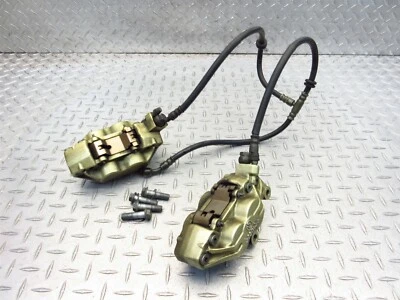 Par de mangueras de línea de pinzas de freno delanteras Aprilia Futura RST1000 2004 01-04 OEM Foto 1 de 4