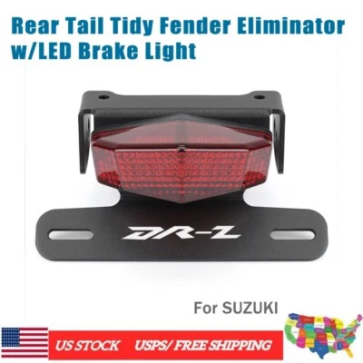 Eliminador de guardabarros trasero ordenado con luz de freno LED para SUZUKI DRZ400S/E DRZ400SM Foto 1 de 4